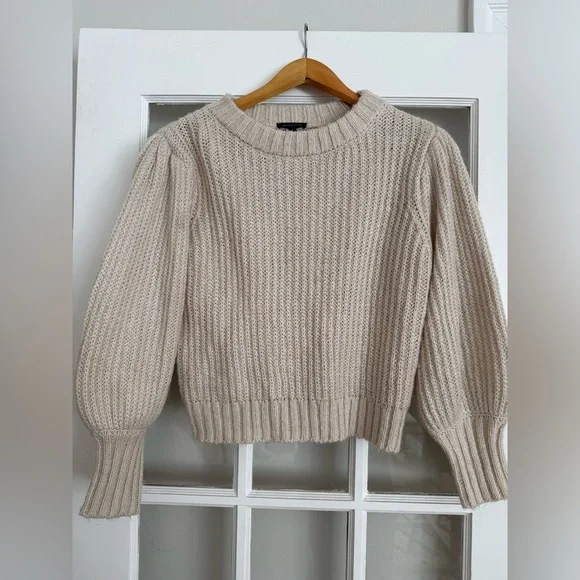 Dynamite Beige Ribbed Sweater - Picture 1 of 2